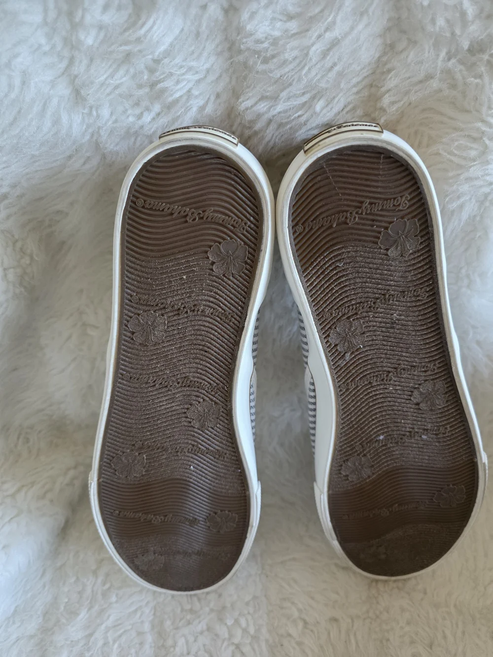 Tommy Bahama Men's Blue Stripe Slip-On Sneaker